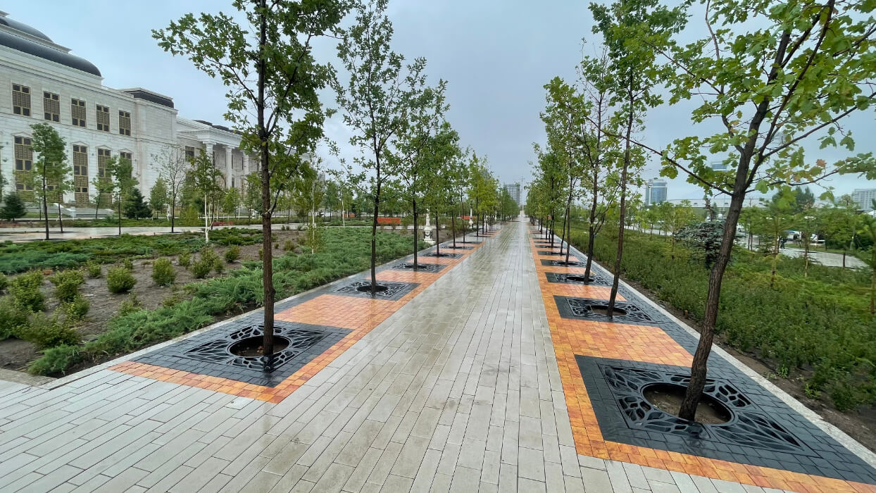 Приствольная решетка для дерева ZKING CRUST 1.2х1.2м Черная в Кургане фото