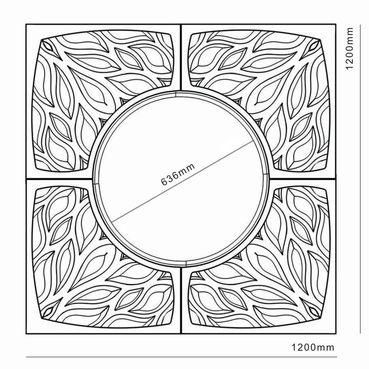 Приствольная решетка для дерева ZKING CRUST 1.2х1.2м Черная в Кургане фото