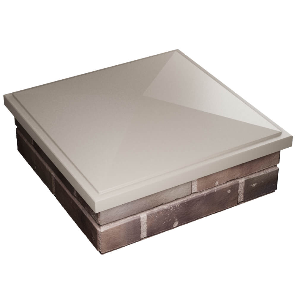 Колпак Zking БонаМоно Бежевый на столб 2х2 кирпича (515х515, 530х530мм) в Кургане фото