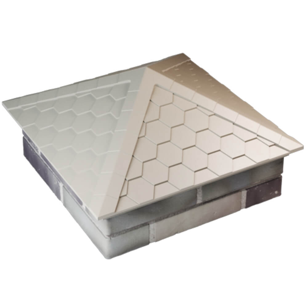 Колпак Zking Эверест Бежевый на столб 2х2 кирпича (535х535мм) Курган фото