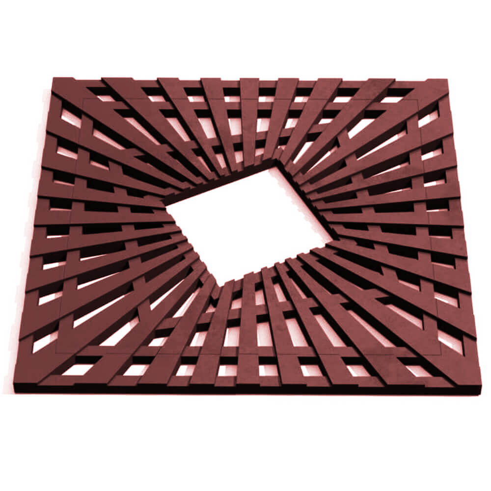 Приствольная решетка для дерева ZKING ATMOSPHERE 1.2х1.2м Коричневая Курган фото