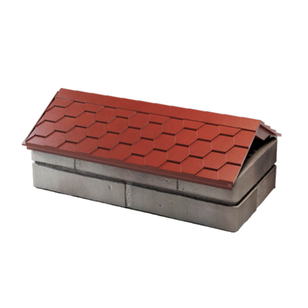 Парапет Zking Эверест Красный с посадкой на 1 кирпич (200/225/255мм) в Кургане фото