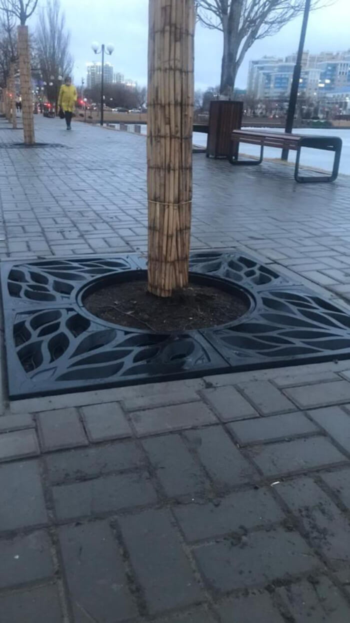 Приствольная решетка для дерева ZKING CRUST 1.2х1.2м Черная в Кургане фото