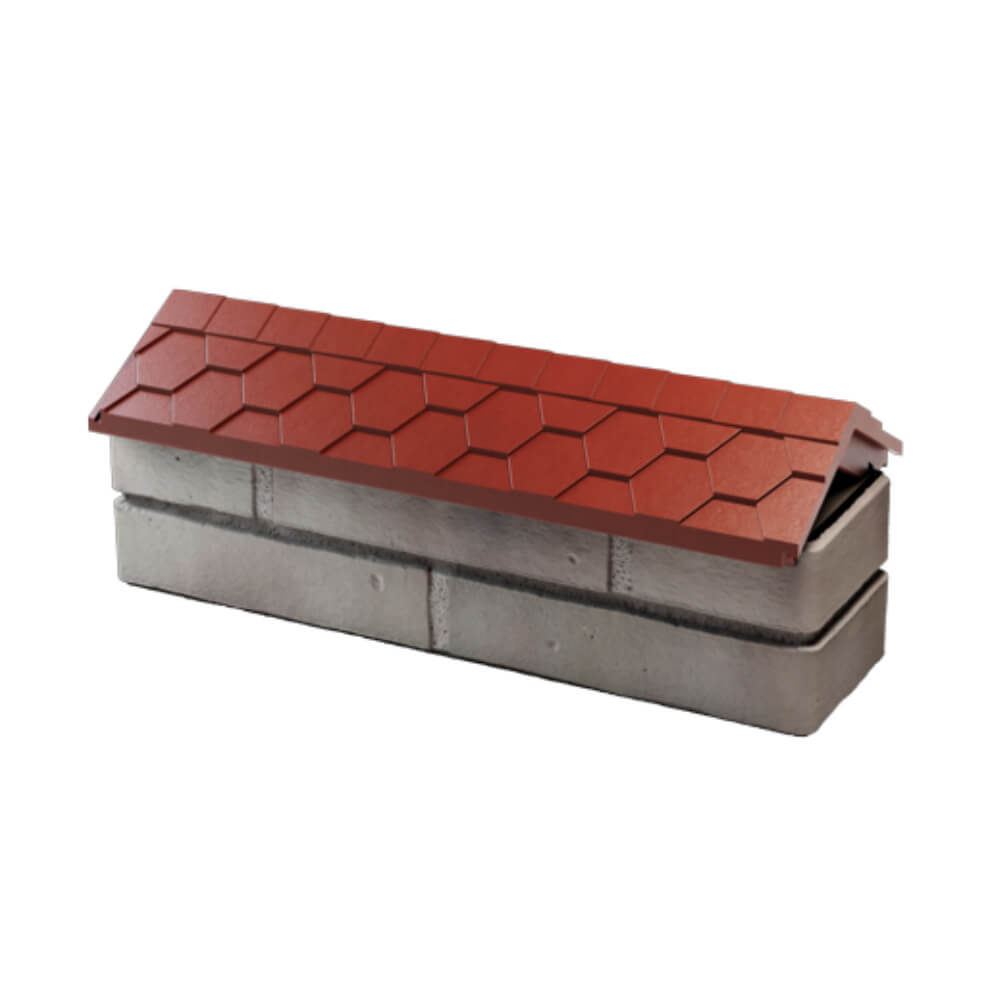 Парапет Zking Эверест Красный с посадкой на 0.5 кирпича (130мм) в Кургане фото