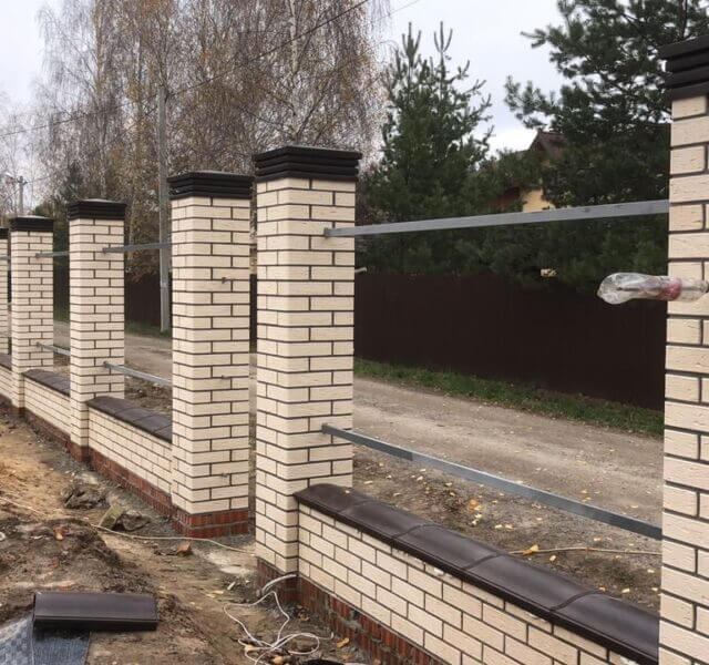 Колпак Zking Бона ХайТек Коричневый на столб 1.5х1.5 кирпича (385х385мм) в Кургане фото