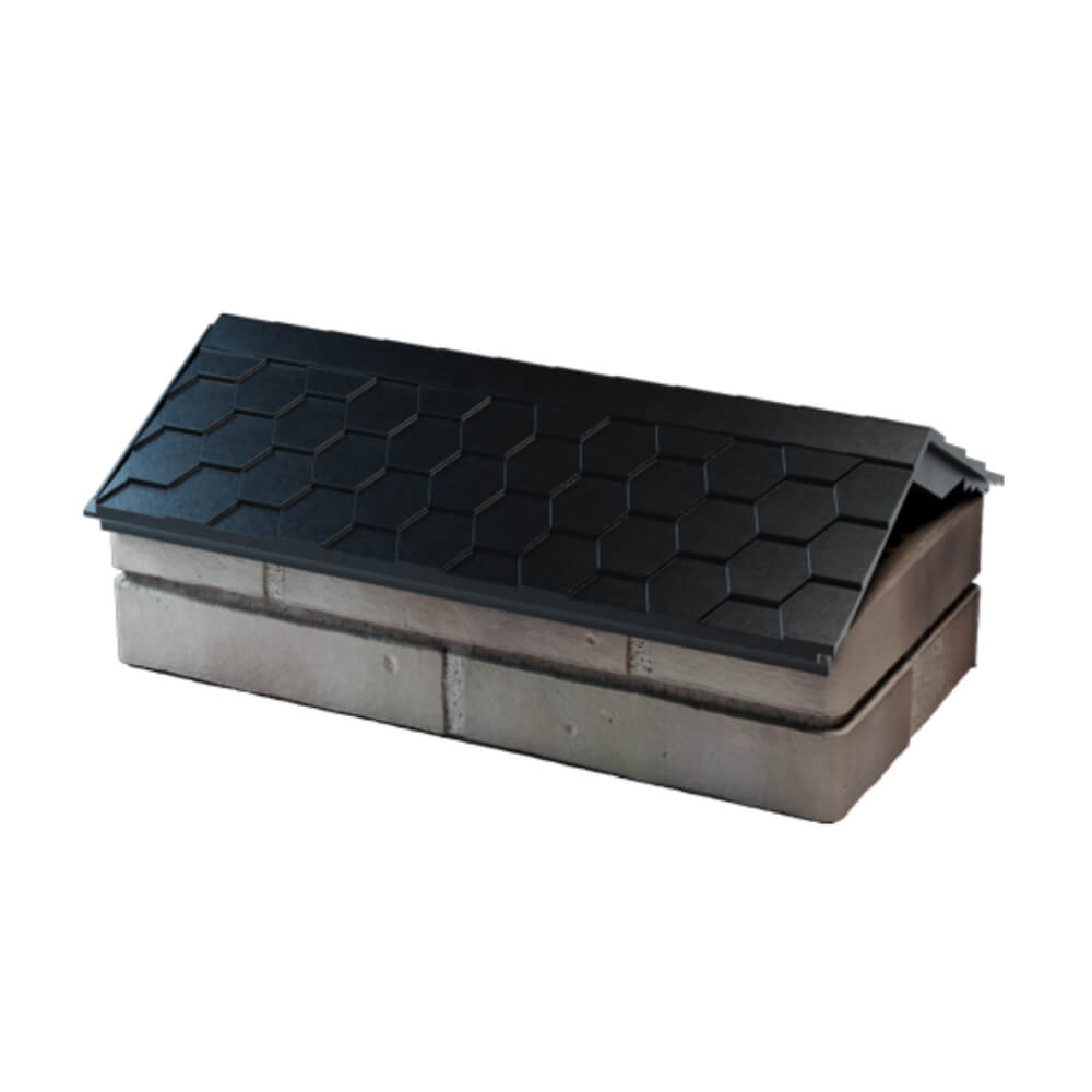 Парапет Zking Эверест Черный с посадкой на 1 кирпич (200/225/255мм) в Кургане фото