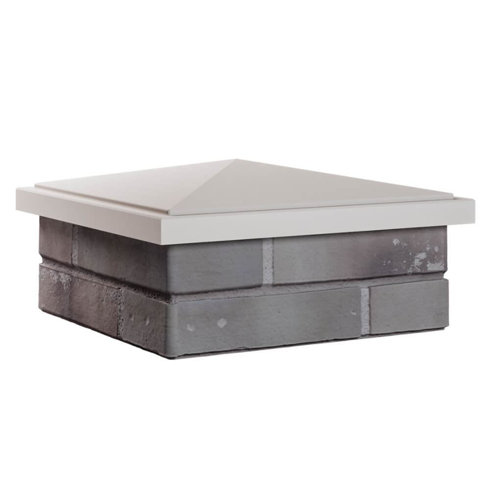 Колпак Zking БонаМоно Бежевый на столб 1.5х1.5 кирпича (385х385, 400х400мм) в Кургане фото