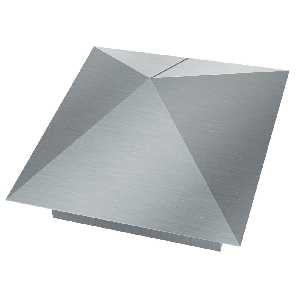 Колпак металлический 380х380мм оцинкованный заборный Курган фото