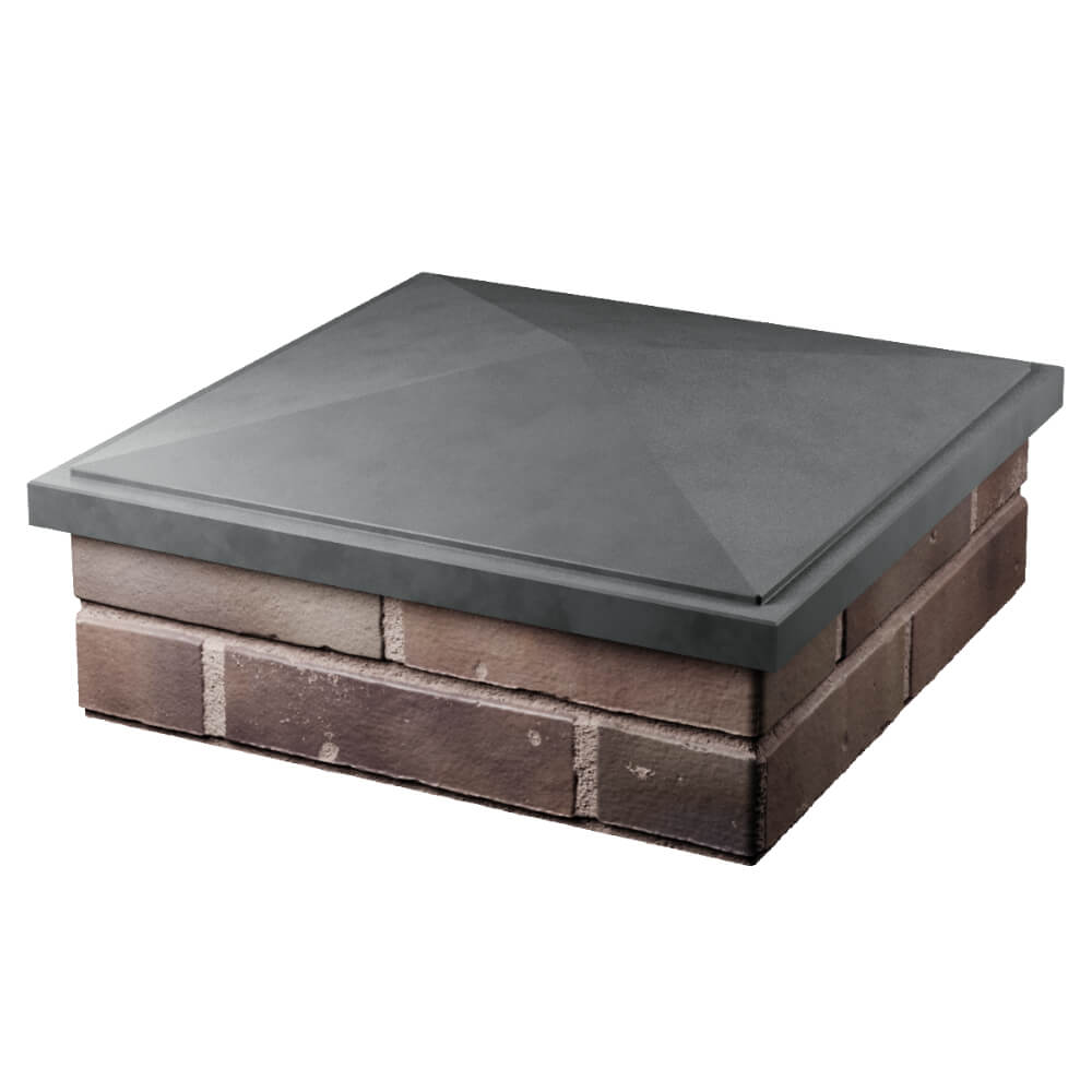 Колпак Zking БонаМоно Серый на столб 2х2 кирпича (515х515, 530х530мм) в Кургане фото