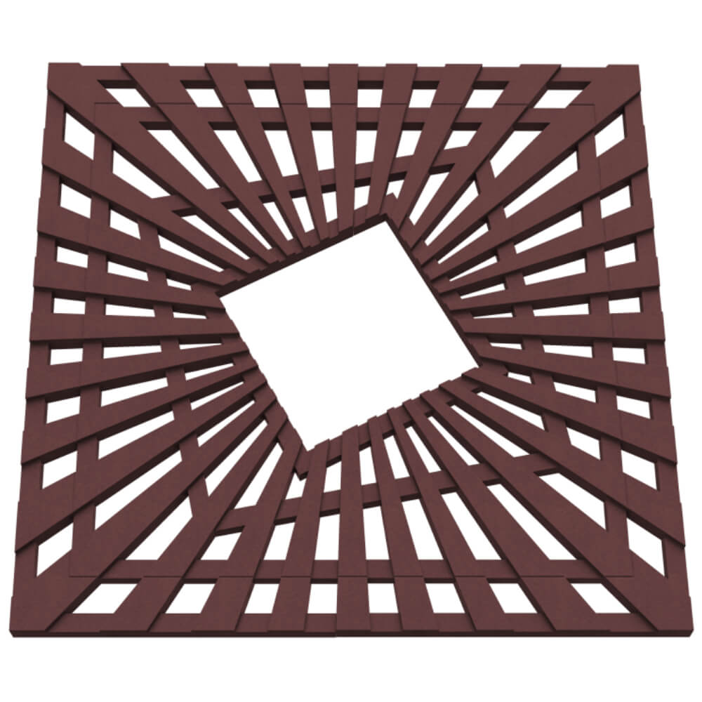 Приствольная решетка для дерева ZKING ATMOSPHERE 1.2х1.2м Коричневая в Кургане фото