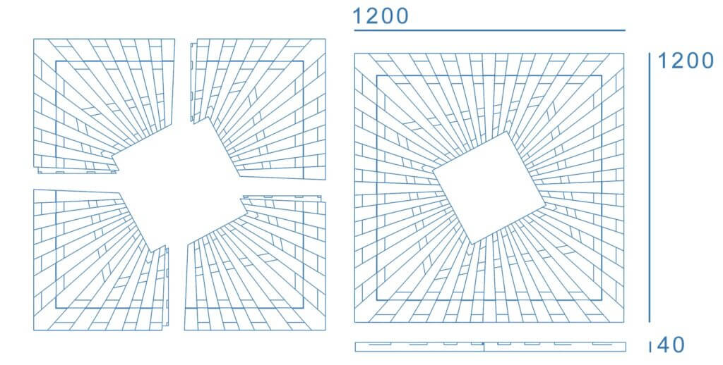Приствольная решетка для дерева ZKING ATMOSPHERE 1.2х1.2м Зеленая в Кургане фото