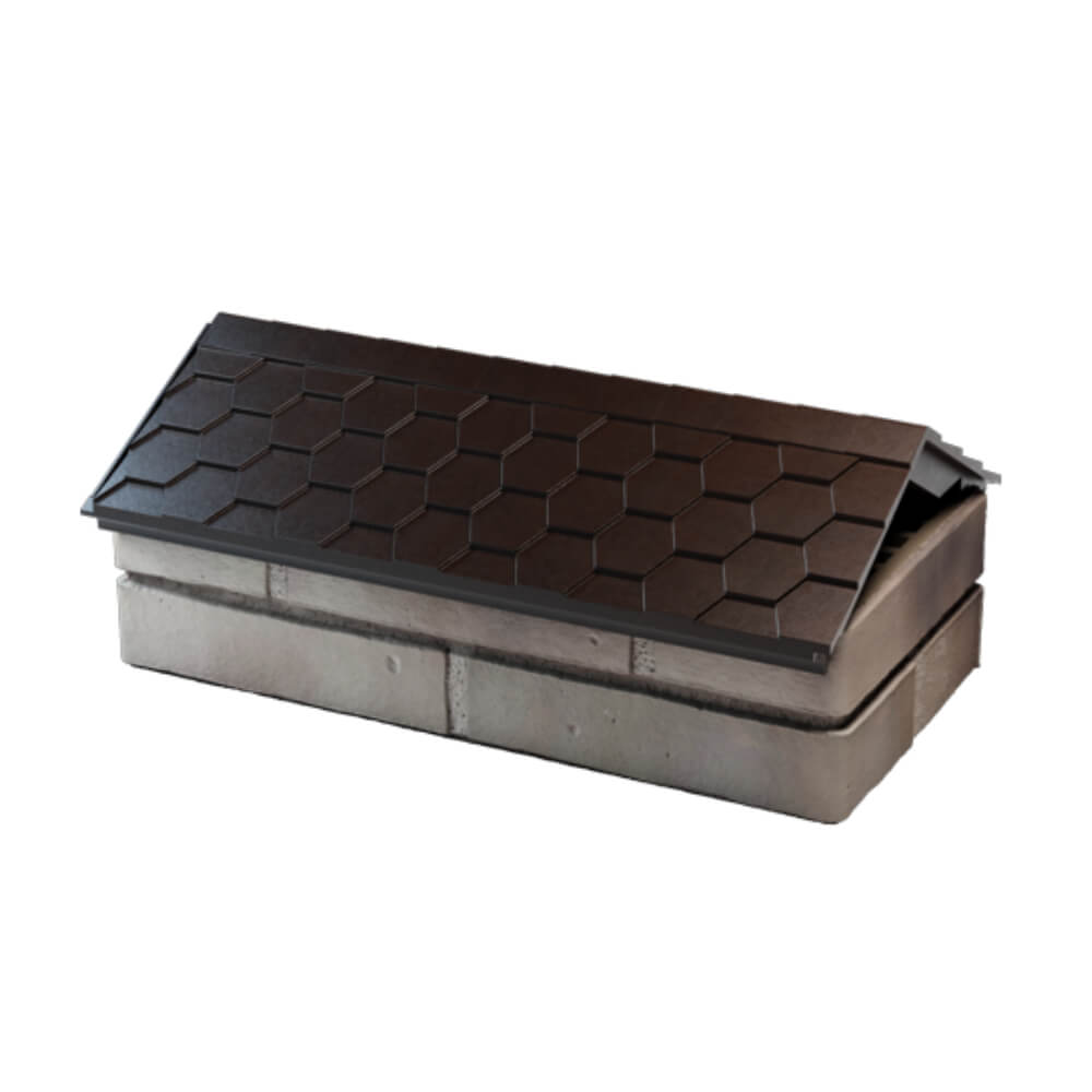 Парапет Zking Эверест Коричневый с посадкой на 1 кирпич (200/225/255мм) в Кургане фото