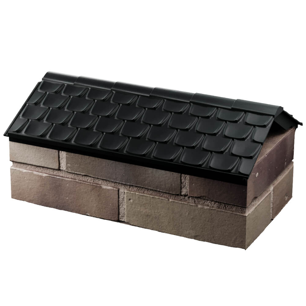 Парапет Zking Эльбрус Черный с посадкой на 1 кирпич (255мм) в Кургане фото