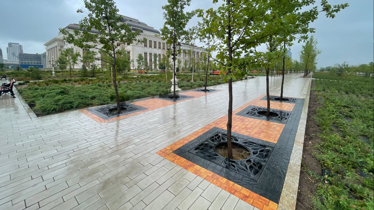 Приствольная решетка для дерева ZKING CRUST 1.2х1.2м Черная в Кургане фото