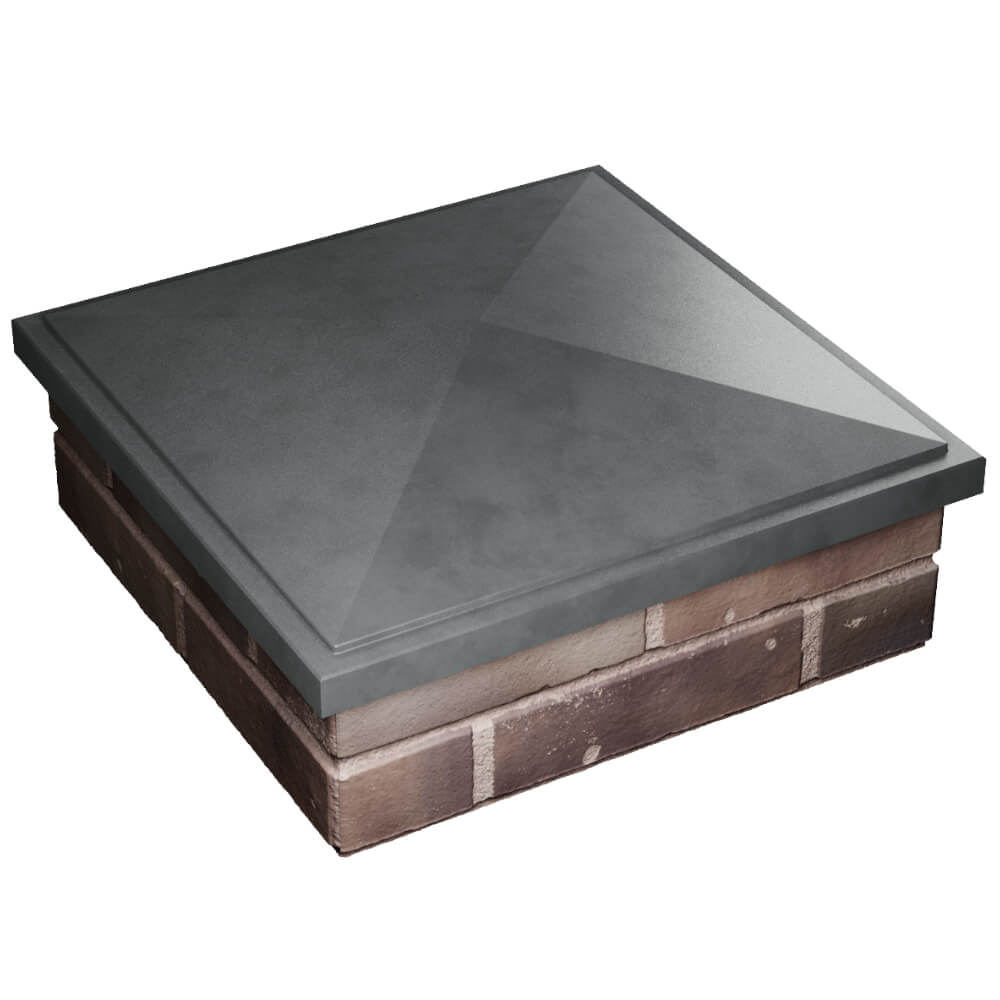 Колпак Zking БонаМоно Серый на столб 2х2 кирпича (515х515, 530х530мм) в Кургане фото