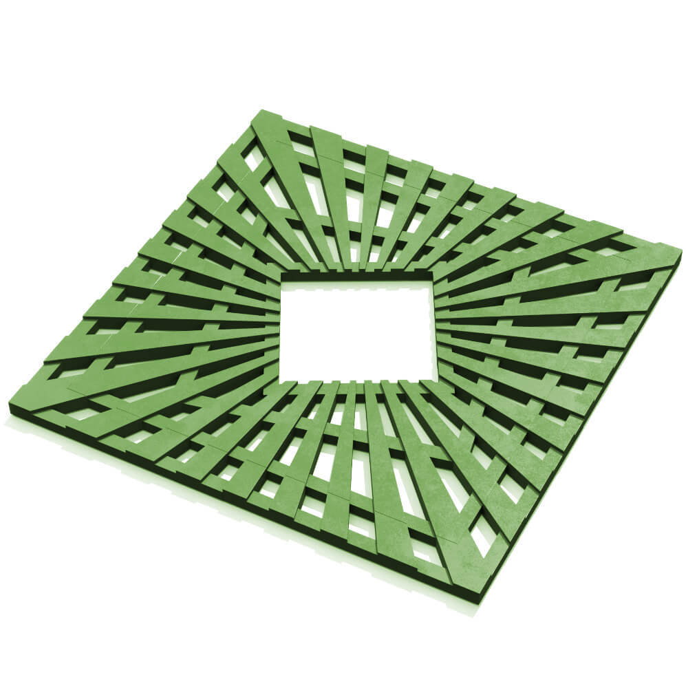 Приствольная решетка для дерева ZKING ATMOSPHERE 1.2х1.2м Зеленая в Кургане фото