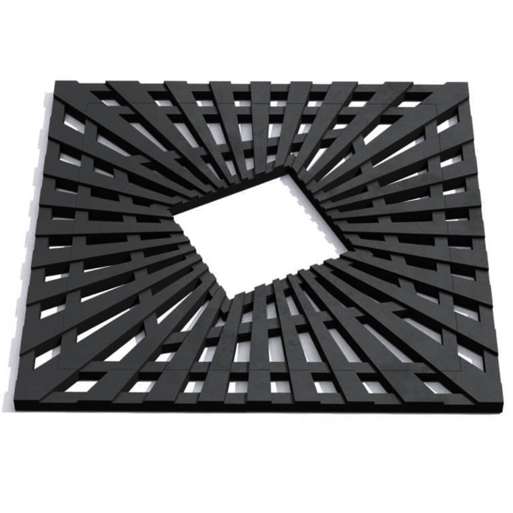 Приствольная решетка для дерева ZKING ATMOSPHERE 1.2х1.2м Черная Курган фото