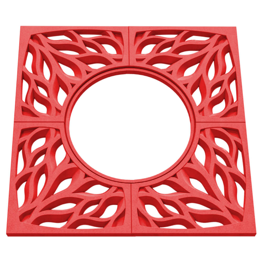 Приствольная решетка для дерева ZKING CRUST 1.2х1.2м Красная в Кургане фото