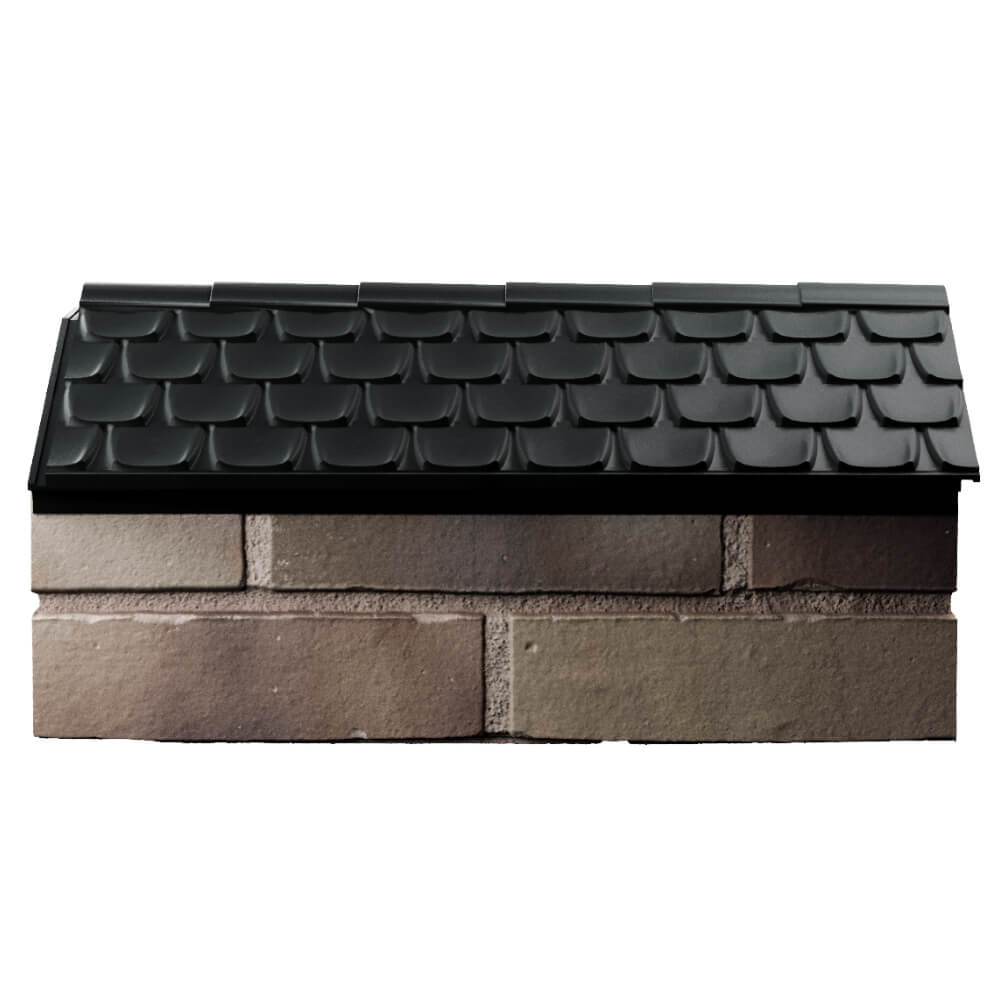 Парапет Zking Эльбрус Черный с посадкой на 1 кирпич (255мм) в Кургане фото
