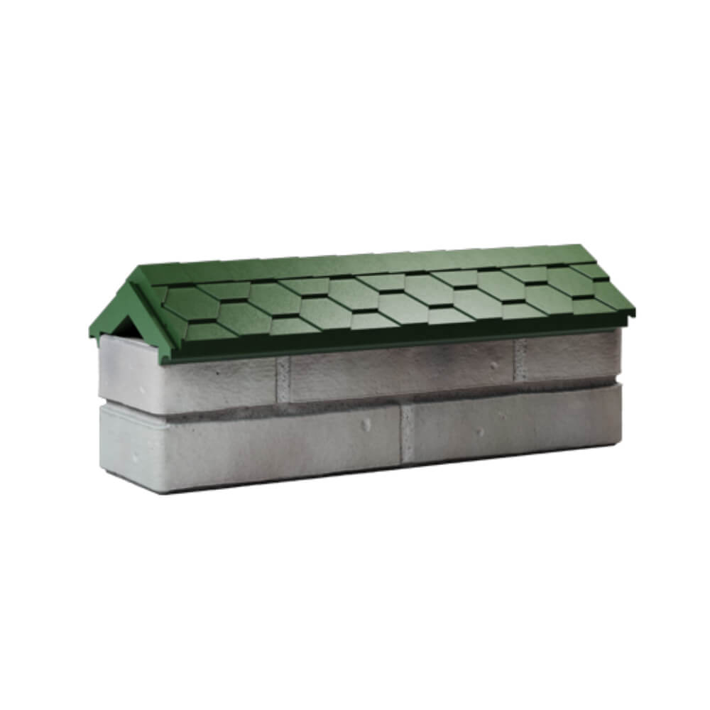 Парапет Zking Эверест Зеленый с посадкой на 0.5 кирпича (130мм) Курган фото