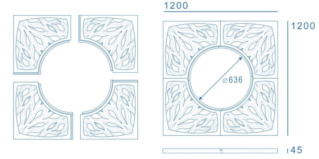 Приствольная решетка для дерева ZKING CRUST 1.2х1.2м Черная в Кургане фото