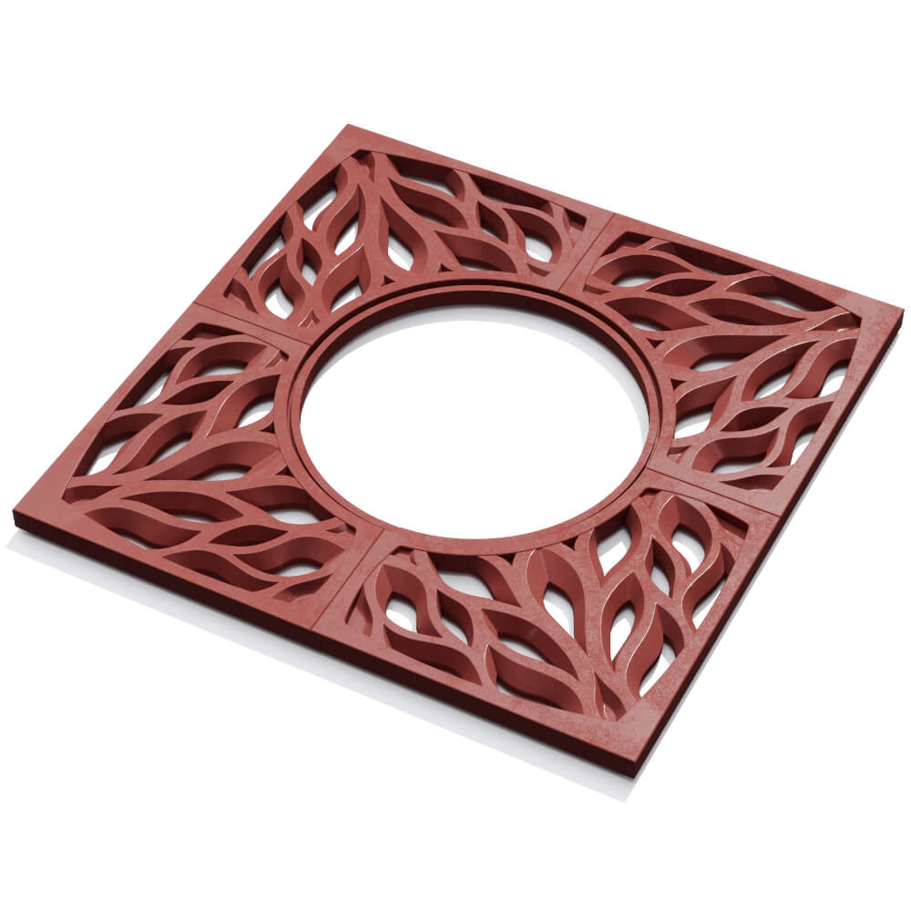 Приствольная решетка для дерева ZKING CRUST 1.2х1.2м Красная в Кургане фото