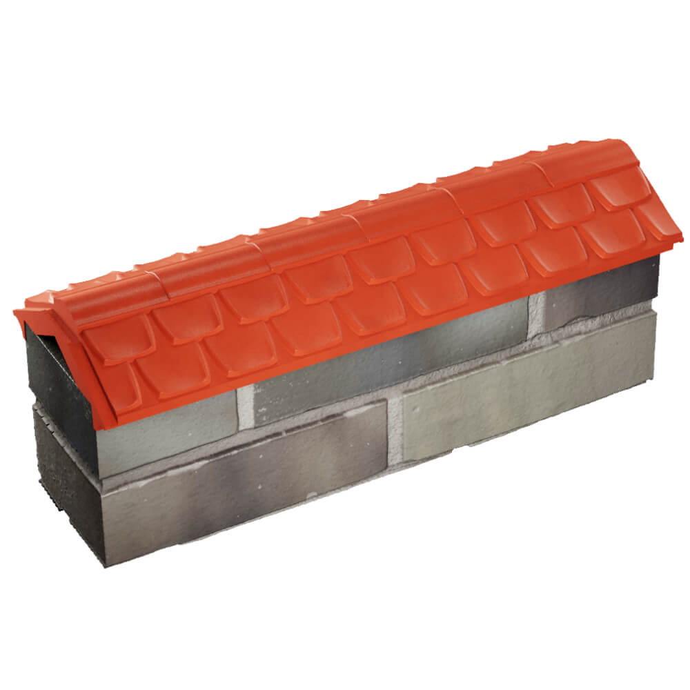 Парапет Zking Эльбрус Красный с посадкой на 0.5 кирпича (130мм) в Кургане фото