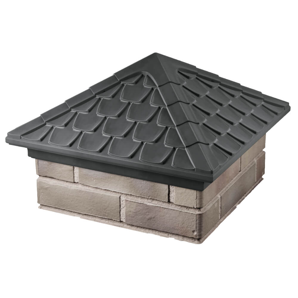 Колпак Zking Эльбрус Серый на столб 1.5х1.5 кирпича (385х385мм) в Кургане фото