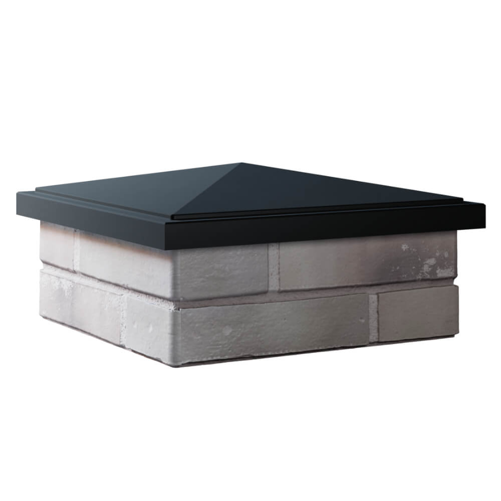 Колпак Zking БонаМоно Черный на столб 1.5х1.5 кирпича (385х385, 400х400мм) в Кургане фото