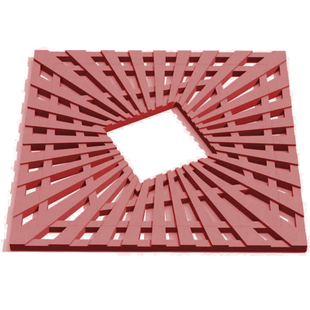 Приствольная решетка для дерева ZKING ATMOSPHERE 1.2х1.2м Красная Курган фото