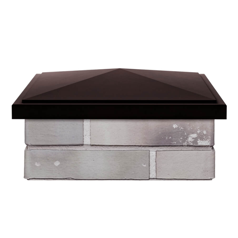 Колпак Zking БонаМоно Коричневый на столб 1.5х1.5 кирпича (385х385, 400х400мм) Курган фото