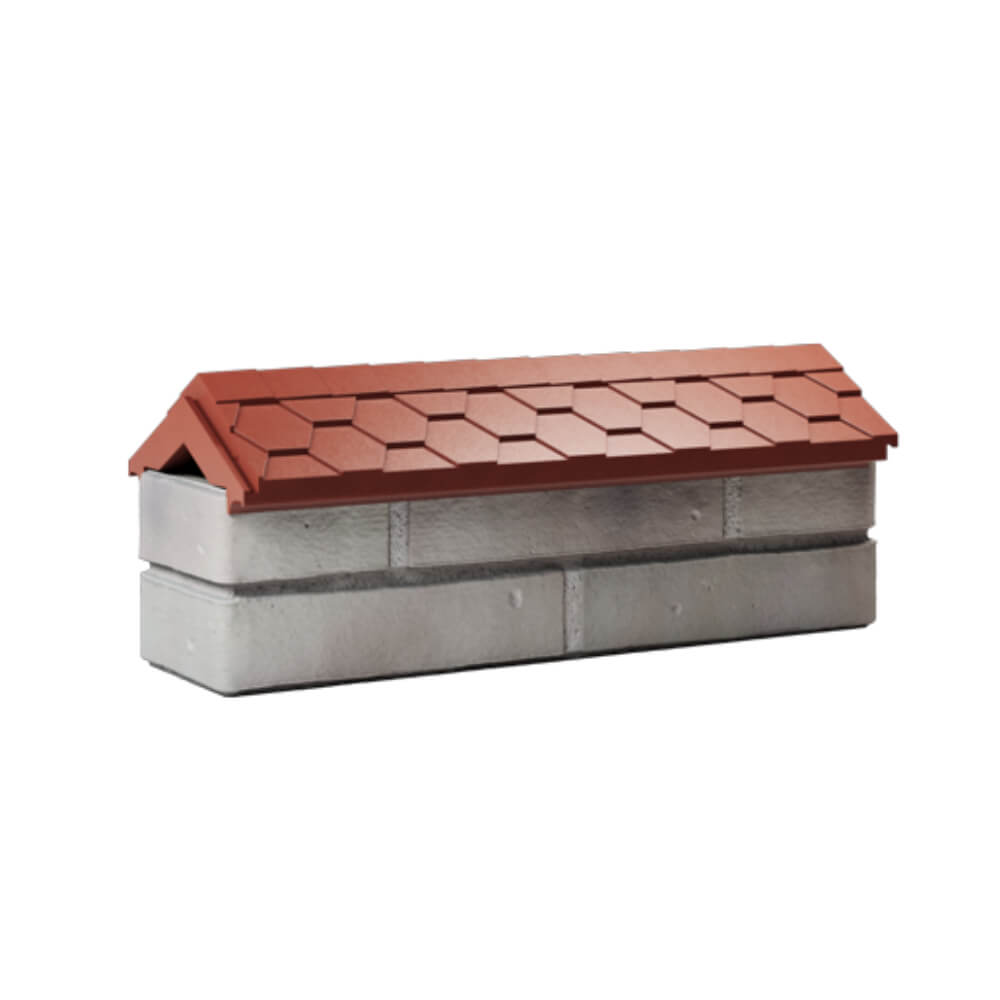 Парапет Zking Эверест Красный с посадкой на 0.5 кирпича (130мм) Курган фото