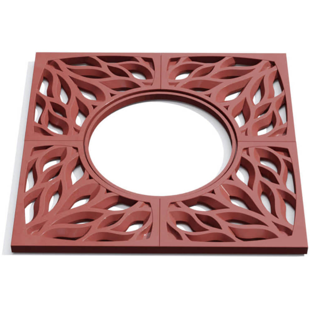 Приствольная решетка для дерева ZKING CRUST 1.2х1.2м Красная Курган фото