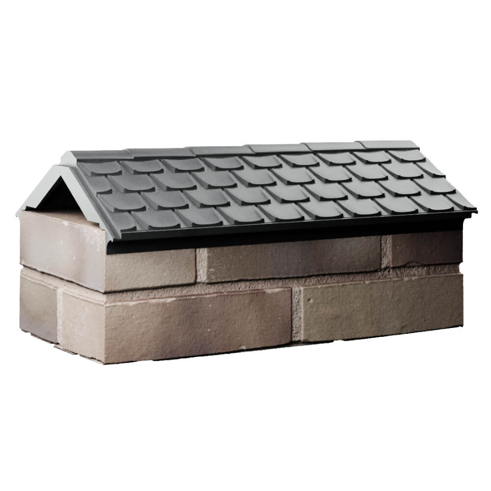 Парапет Zking Эльбрус Серый с посадкой на 1 кирпич (255мм) Курган фото