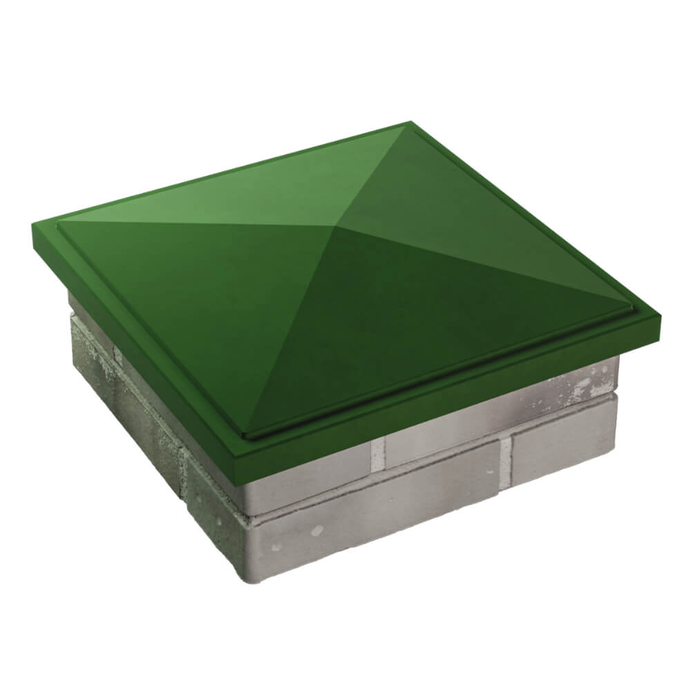 Колпак Zking БонаМоно Зеленый на столб 1.5х1.5 кирпича (385х385, 400х400мм) в Кургане фото