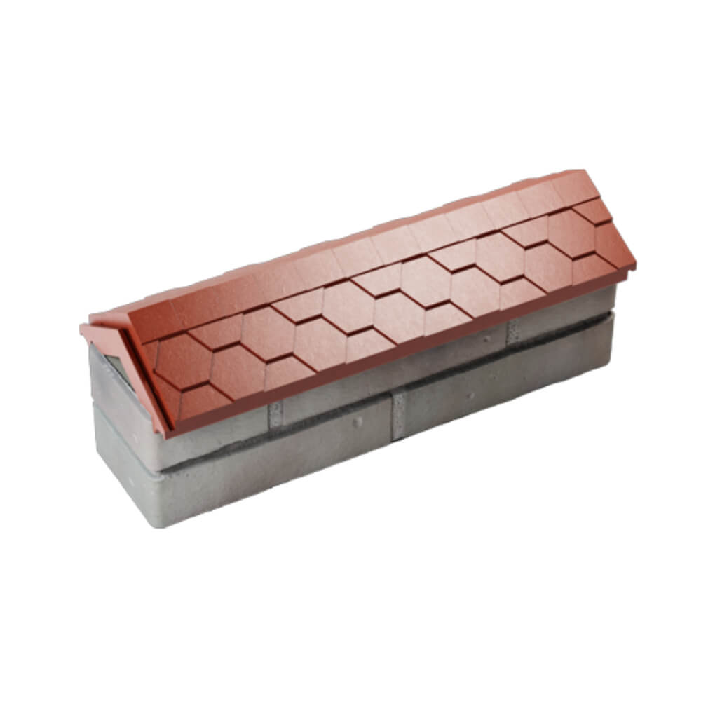 Парапет Zking Эверест Красный с посадкой на 0.5 кирпича (130мм) в Кургане фото