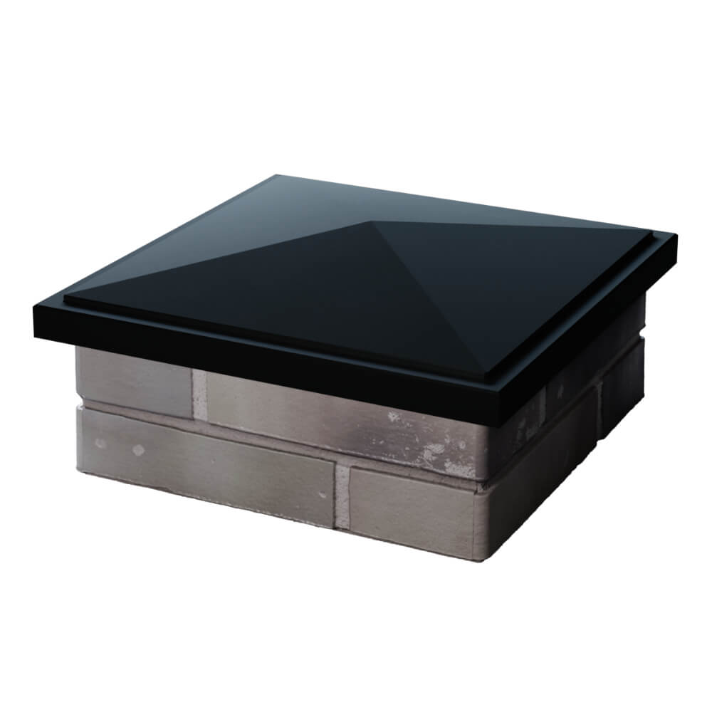 Колпак Zking БонаМоно Черный на столб 1.5х1.5 кирпича (385х385, 400х400мм) в Кургане фото