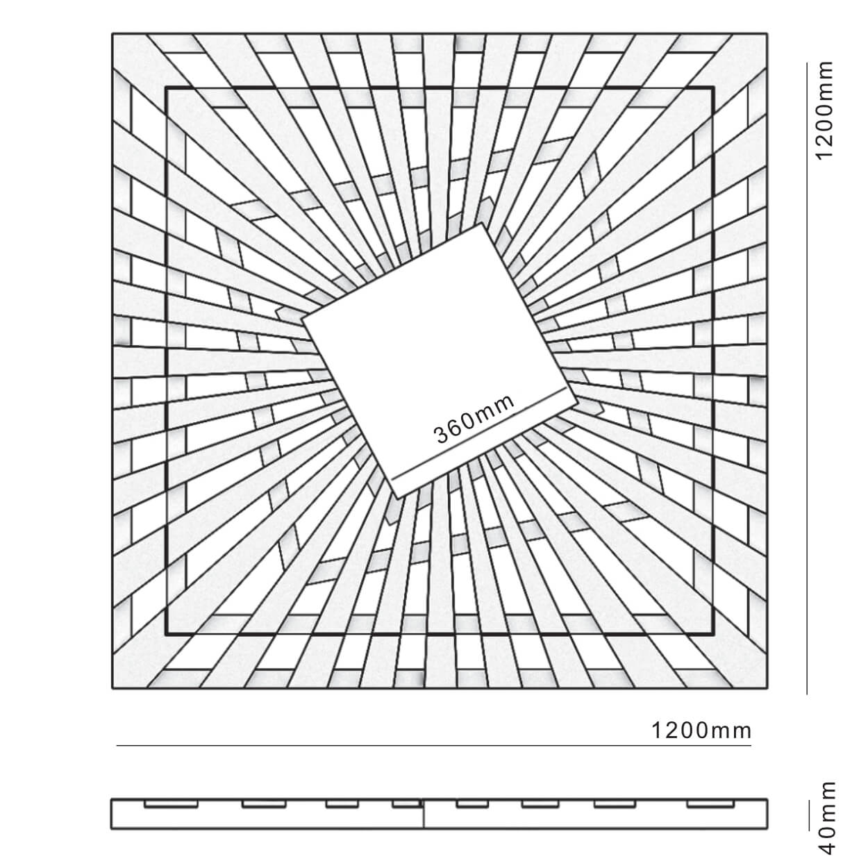Приствольная решетка для дерева ZKING ATMOSPHERE 1.2х1.2м Черная в Кургане фото