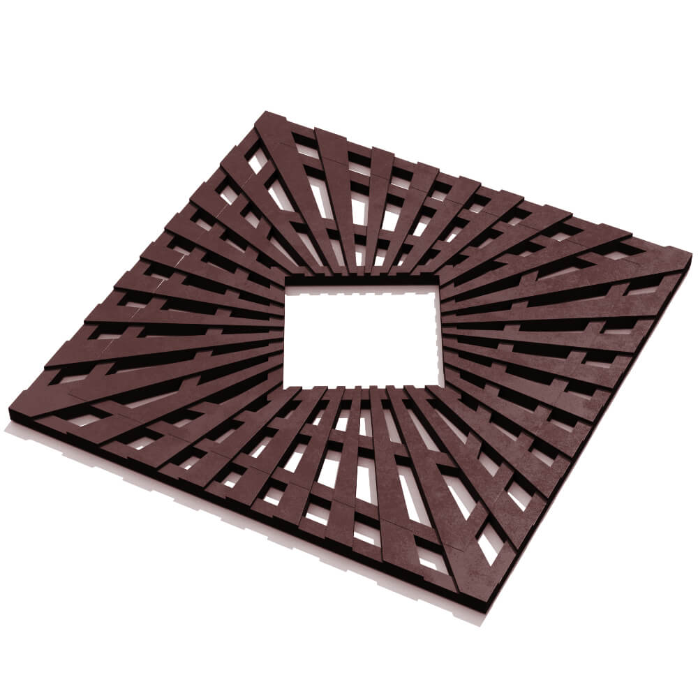 Приствольная решетка для дерева ZKING ATMOSPHERE 1.2х1.2м Коричневая в Кургане фото