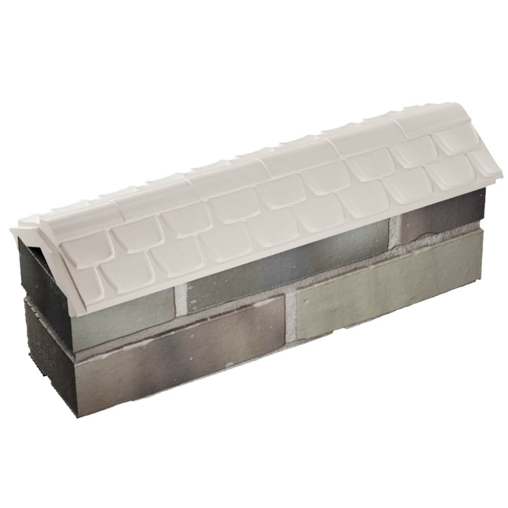 Парапет Zking Эльбрус Бежевый с посадкой на 0.5 кирпича (130мм) в Кургане фото