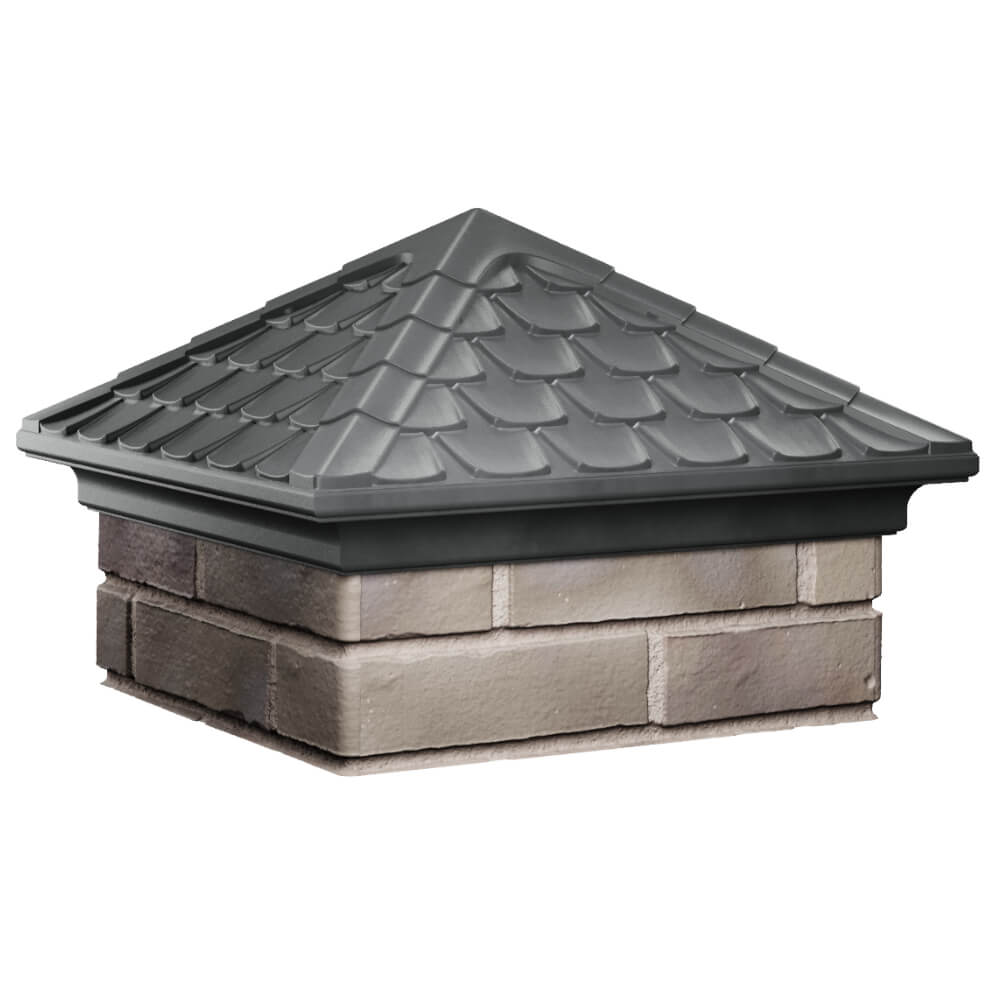 Колпак Zking Эльбрус Серый на столб 1.5х1.5 кирпича (385х385мм) в Кургане фото